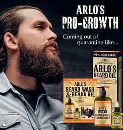 Набір для догляду за бородою Arlo's Pro Growth Formula: 2-in-1 Beard Wash and Conditioner 355 мл + Beard Oil 75 мл - мініатюра 4