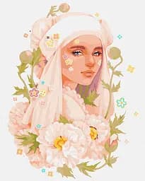 Набір для розпису по номерах Рожева фантазія, 40x50 см, КНО2555