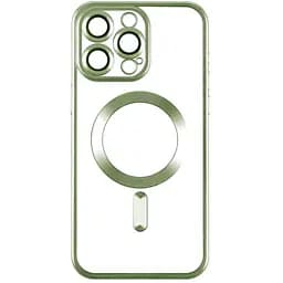 Чохол TPU Metallic Chrome Full Camera Magsafe Apple iPhone 15 Pro Max Green