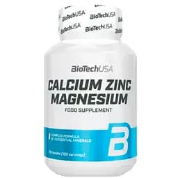 Мінеральний комплекс Biotech Calcium Zinc Magnesium 100 пігулок