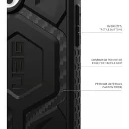 Протиударний чохол UAG Monarch Pro MagSafe (Original) для iPhone 16 Pro (6.3") Carbon Fiber 114456114242 - мініатюра 15