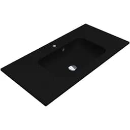 Умивальник Miraggio Della 900 mirastone black 0000745, Чорний матовий