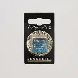 Акварельна фарба Sennelier, полукювета, S1, Індиго (Indigo)