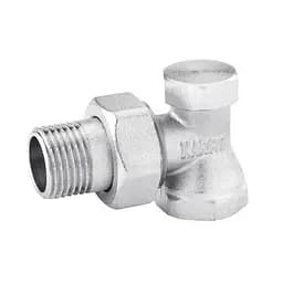 Кран радіаторний кутовий Karro KR-304 відсікаючий нижній 1/2" 30412