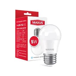 Лампа світлодіодна Maxus 1-LED-742 G45 5W 4100K 220V E27