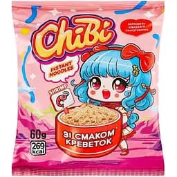 Вермишель быстрого приготовления ChiBi со вкусом креветок 60 г