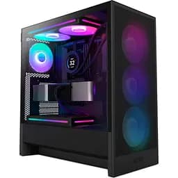 Корпус NZXT H5 Flow RGB без блока питания, черный (CC-H52FB-R1) без блока питания