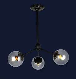 Люстра молекула Levistella 756PL385-3 BK CL - мініатюра 2
