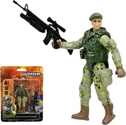 Військовий набір ЗСУ, солдат, аксесуари, 15x3x19.5 см