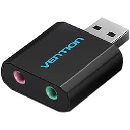 Звуковая карта Vention USB Audio USB - 2х3,5 мм jack Metal (VAB-S17-B)