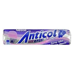 Цукерки Anticol з начинкою зі смаком ментолу та чорної смородини, з цинком 50 г