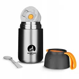 Термос для їжі Mountain Goat 0.72 л з ложкою Silver (P-5905973406970) - мініатюра 8