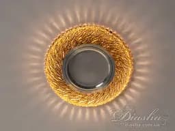 Скляний, вражаючий, точковий світильник з вбудованим світлодіодним пі.