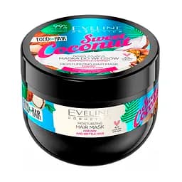 Маска для волосся Eveline Food for hair Sweet Coconut Зволоження та блиск, 500 мл (5901761988918)