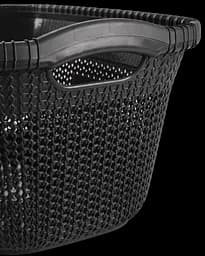 Корзина для білизни Violet House 1013 Віолетта ANTHRACITE 40 л (7228022) - мініатюра 3