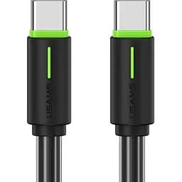 Кабель Usams SJ734 USB-C to USB-C 60W 5A 1.0m Black [138977]