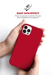 Силиконовый чехол для Apple iPhone 12 Pro/12, ICON2 Case, красный, противоударный, панель, защита всего корпуса, матовая поверхность Soft Touch, выступает над дисплеем, совместим с защитными стеклами и пленками, с микрофиброй, ArmorStandart (ARM60585) - мініатюра 8