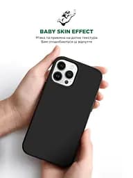 Силиконовый чехол для Apple iPhone 13 Pro Max, ICON2 Case, черный, противоударный, панель, защита всего корпуса, матовая поверхность Soft Touch, выступает над дисплеем, совместим с защитными стеклами и пленками, с микрофиброй, ArmorStandart (ARM60710) - мініатюра 8