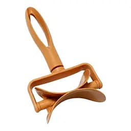 Ролик кулінарний ніж для вирізання з тіста кіл для вареників, пельменів, печива 17.5 см Помаранчевий 88293