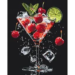 Картина за номерами на підрамнику Brushme Насолода у бокалі