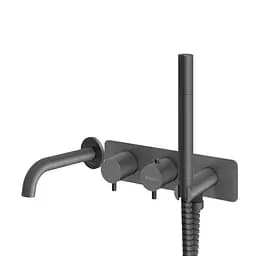 Термостат для ванны Kohlman Axel graphite + BOX скрытого монтажа KPL-QW265AG Графит