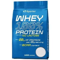 Протеин Sporter Whey 100% Protein Lactose Free 1 кг Ваниль