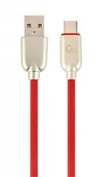 Кабель USB AM – Type-C, 1 м, Red, Cablexpert, 2.1A (CC-USB2R-AMCM-1M-R)