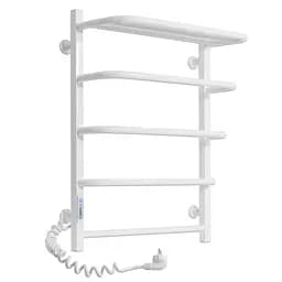 Електрична рушникосушарка Laris Зебра Стандарт ЧФ5 500x660 Е з полицею ліва R3 77700075, Білий, Ліве, Електронний