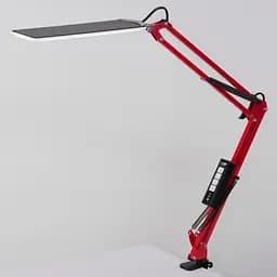 Настільна світлодіодна LED лампа із сенсорним керуванням X-LED 10Вт Червона з функцією роботи від Power Bank