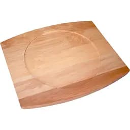 Дошка Mazhura Есо овал з виїмкою дерев'яна 36х41 см (mz424958)