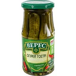Огірки Верес мариновані гострі 435 г
