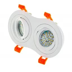 Світильник врізний поворотний Brille HDL-DT 108/2 MR16 WH 36-247 - мініатюра 6