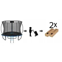 Батут із внутрішньою сіткою THUNDER Inside Ultra 8FT 255 см Black/Blue - мініатюра 11