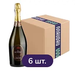 Упаковка игристого вина Faro Di Mare Spumante Extra Dry белого экстра-сухого 4.5 л (0.75 л х 6 шт.)