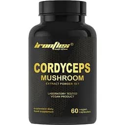 Натуральна добавка IronFlex Cordyceps Mushroom, 60 вегакапсул