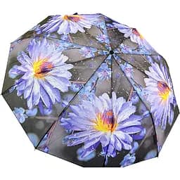 Женский складной зонтик полуавтомат S&L 100 см синий