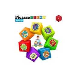 Конструктор Picasso магнітний Tiles Building Cubes 50 деталей (817338023645) - мініатюра 6