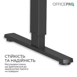 Комп'ютерний стіл OfficePro (ODE1670WB) White/Black (ODE1670WB) - мініатюра 9