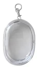 Брелок сумочка Прозрачный Белый Keychain Transparent White 10.5 х 6.5 см