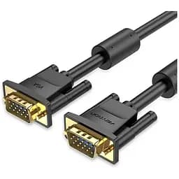 Кабель мультимедийный VGA M to VGA M 10.0m black Vention (DAEBL)
