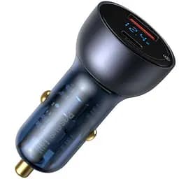 Автомобільний зарядний пристрій Baseus 65 W Dual Quick Charger з екраном type-c + usb - мініатюра 2