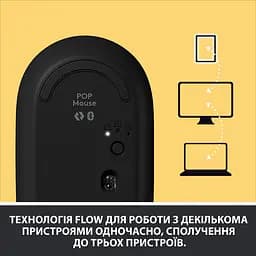 Миша комп'ютерна Logitech Pop Mouse Bluetooth Blast Yellow (910-006424, 910-006546) - мініатюра 7
