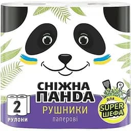 Паперові рушники 2 шари Сніжна панда ароматизовані Світ Карамель 2 шт. 