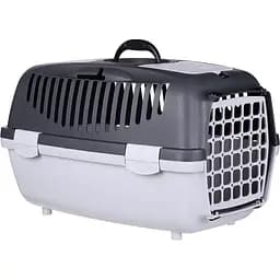 Переноска для тварин Stefanplast Gulliver 2 з пластиковими дверима до 8 кг темно-сіра (97280)