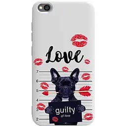Чехол-накладка Toto Pure TPU 2 mm Print Case Xiaomi Redmi Go #39 Dog Kiss White