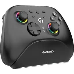 Геймпад GamePro із зарядною станцією BT 5.3/USB/2.4 ГГц (Switch/PC/iOS/Android) RGB Black (GPX13BDOC) - мініатюра 2