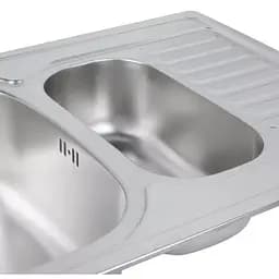 Кухонна мийка 780x500x180 мм + сифон Wezer 7850(08) Satin, Satin - мініатюра 5