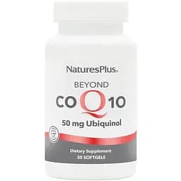 Коэнзим Q10 Убихинол NaturesPlus Beyond CoQ10, 50 мг 30 гелевых капсул