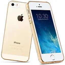 Чохол-накладка Hoco TPU case Light series iPhone 5/5s/SE Gold