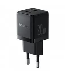 Мережевий зарядний пристрій Baseus Palm Type-C+USB 20 W P10111608113-00 Чорний